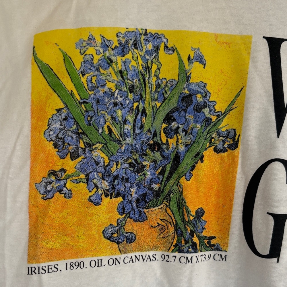 NWT Van Gogh White Graphic T-Shirt - Picture 2 of 5